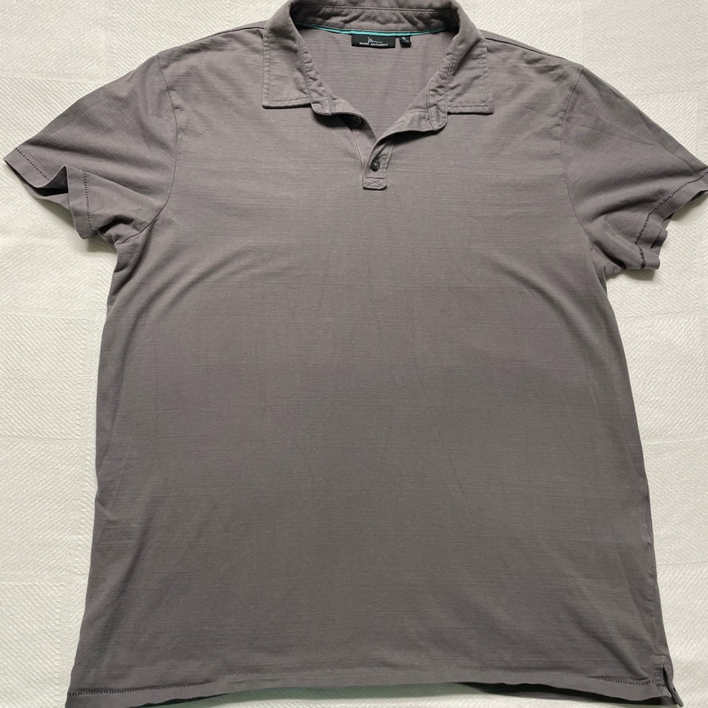Men's Marc Anthony Gray Polo Shirt XL